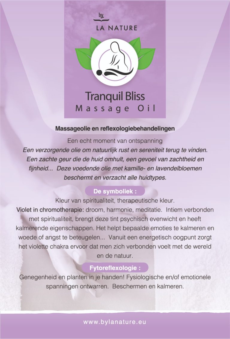 Tranquil Bliss Massage Olie